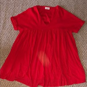 Red Babydoll mini dress! Size medium